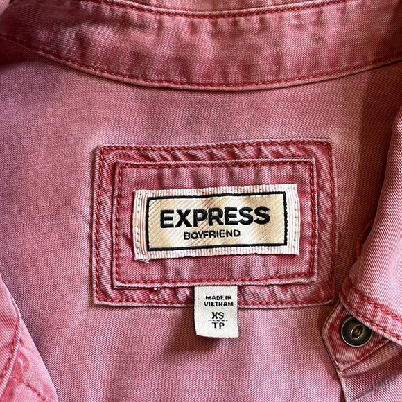 Express XS Boyfriend button up - Picture 2 of 4